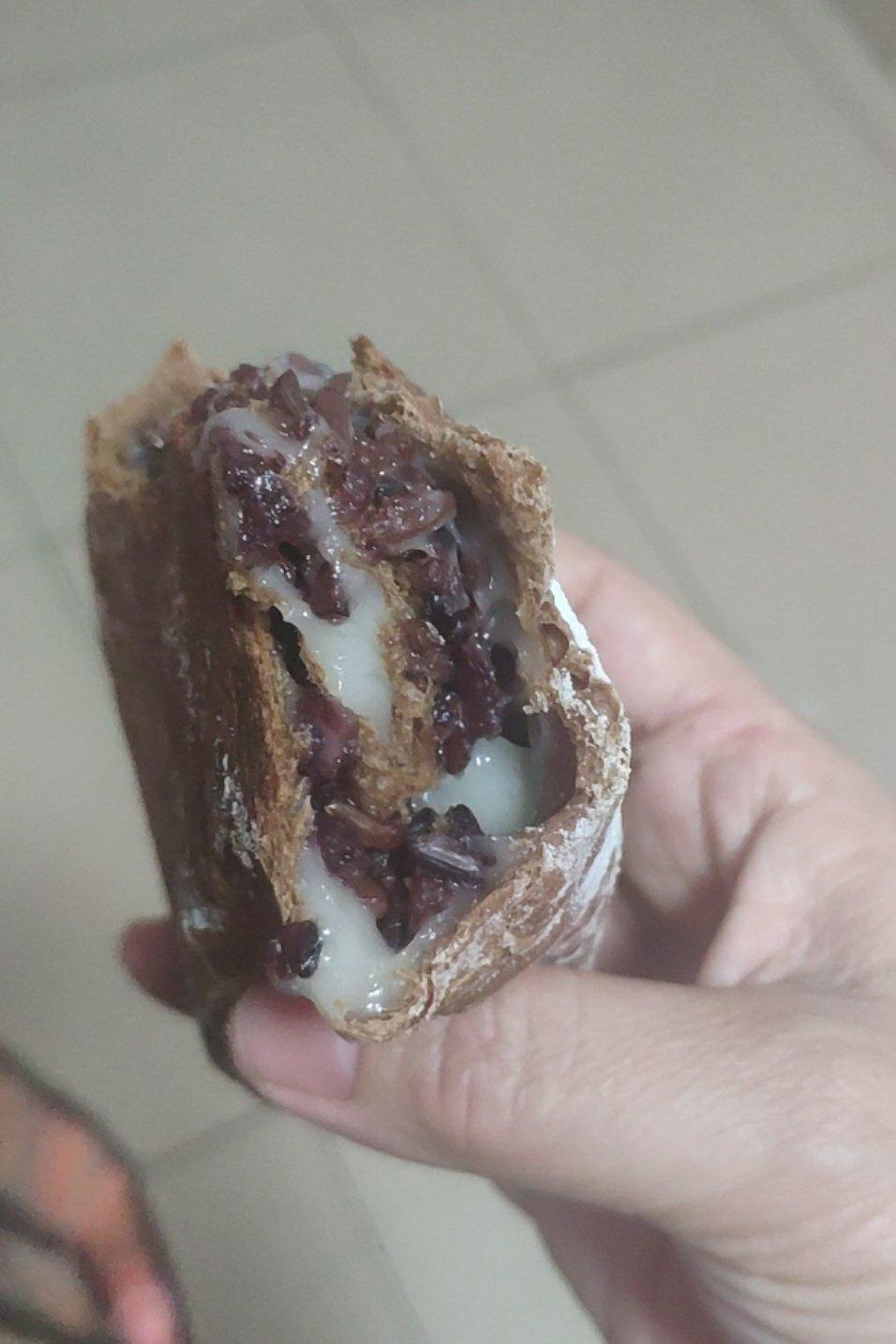 可可麻薯紫米软欧