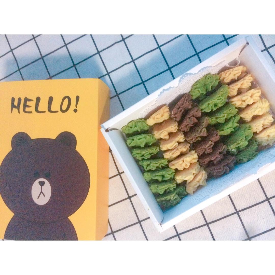 酥到掉渣的网红曲奇 牛油小花 媲美珍妮曲奇
