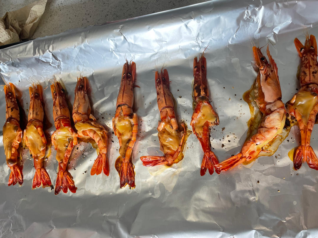 芝士焗大虾🦐巨型黑虎虾|年夜饭|宴客菜