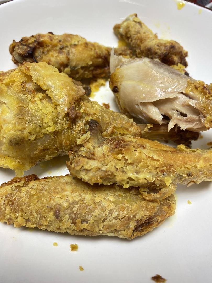 黄金脆皮炸鸡腿（空气炸锅版）“咔吃～唔～”