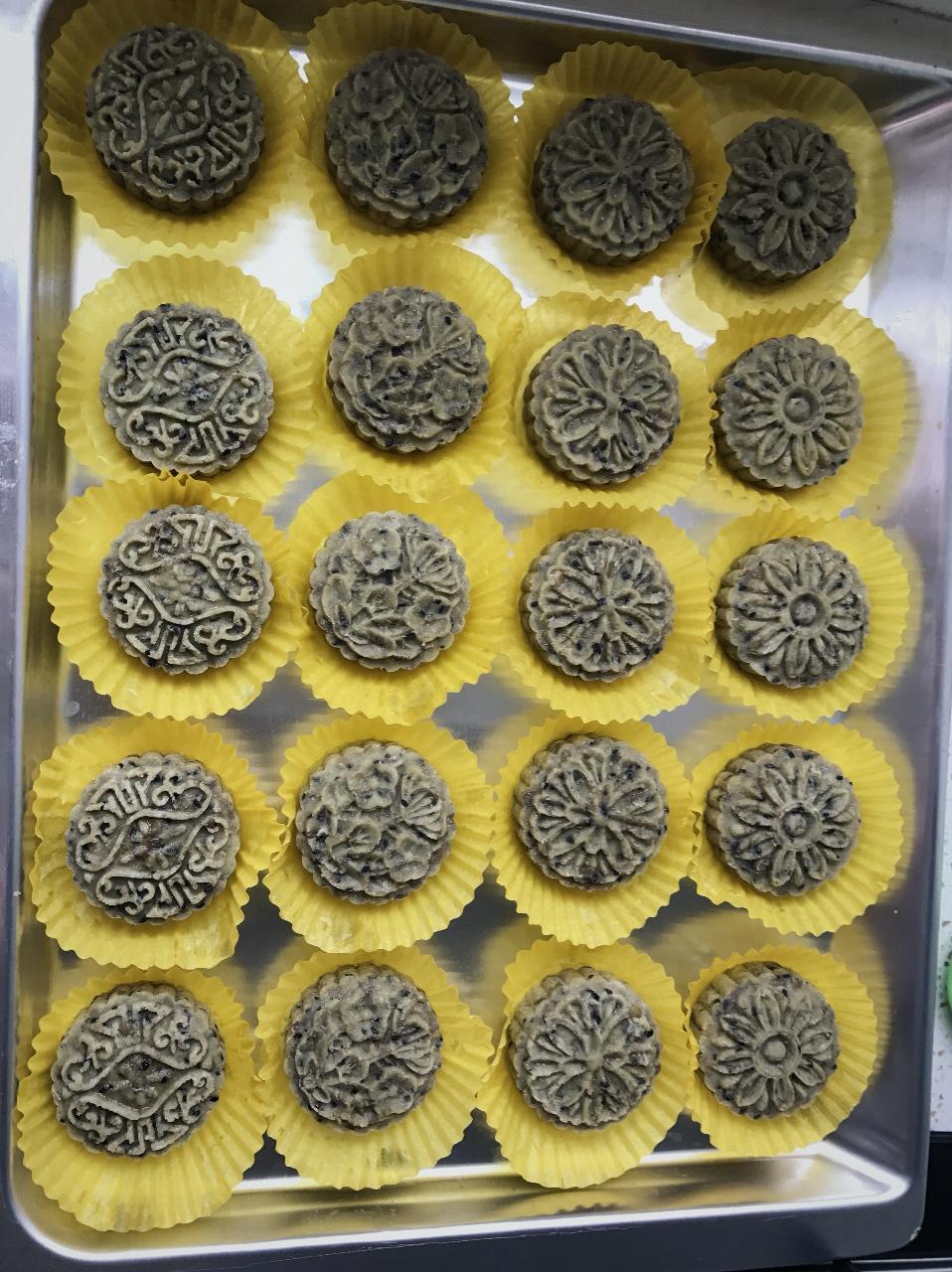带陷带皮绿豆糕~
