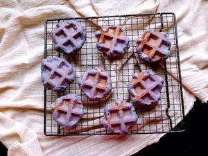 紫薯格子松饼的做法 步骤8