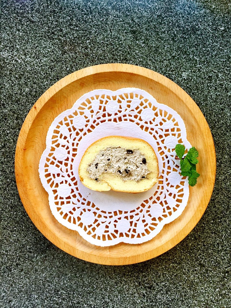 几分甜香芋奶冻卷/卷不裂配方+新鲜香芋奶油+入口即化奶冻/烘焙视频蛋糕篇7「薄卷」