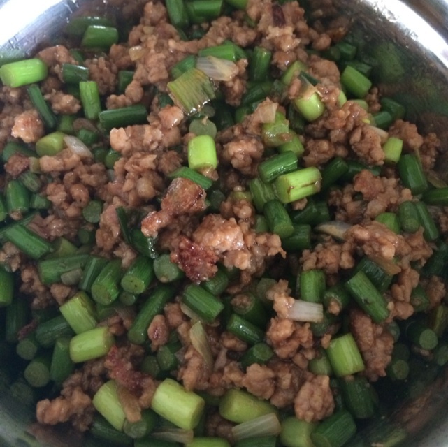 肉沫豆角下饭菜