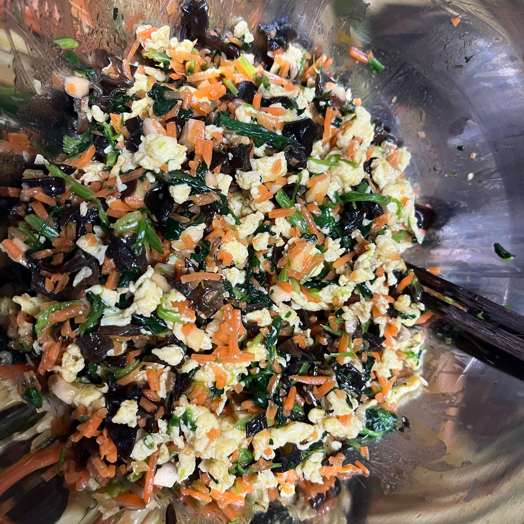 低油低脂的蒸菜卷