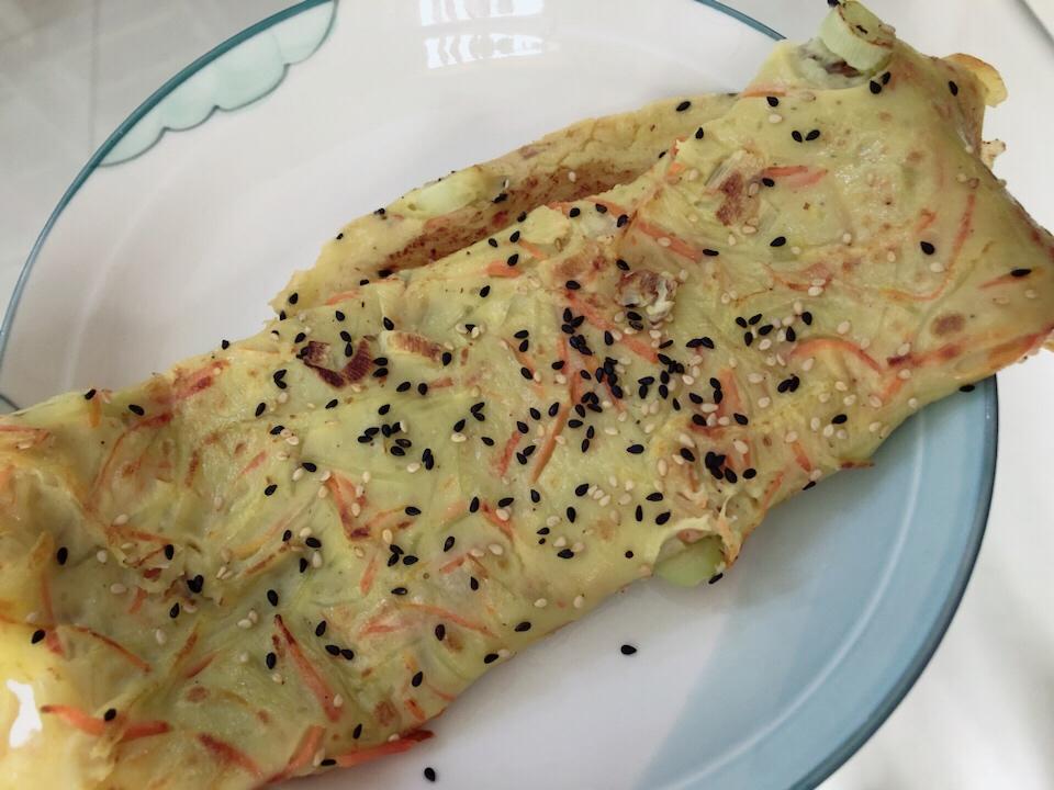胡萝卜鸡蛋饼