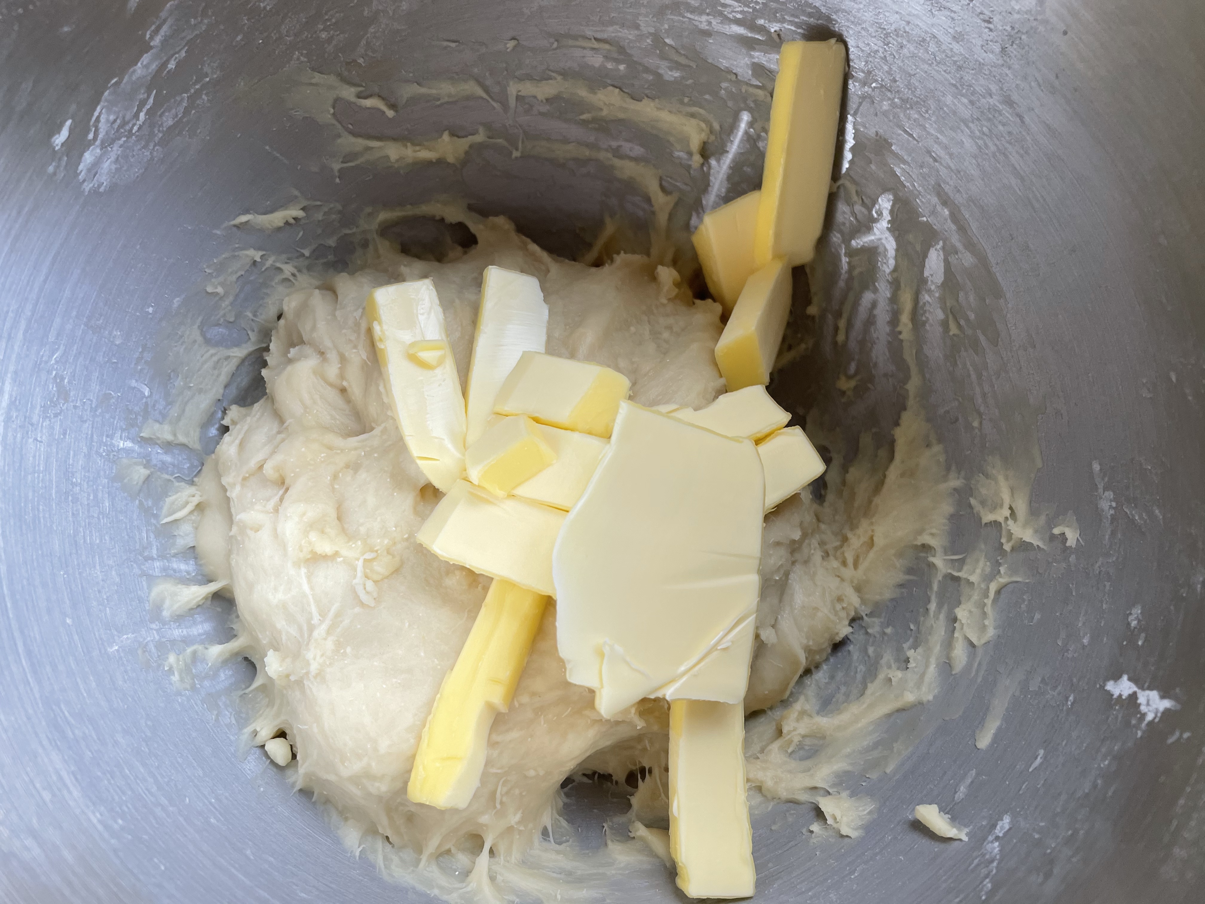 🍵抹茶冰淇淋菠萝包 零失败 超适合夏天的面包吃法的做法 步骤2