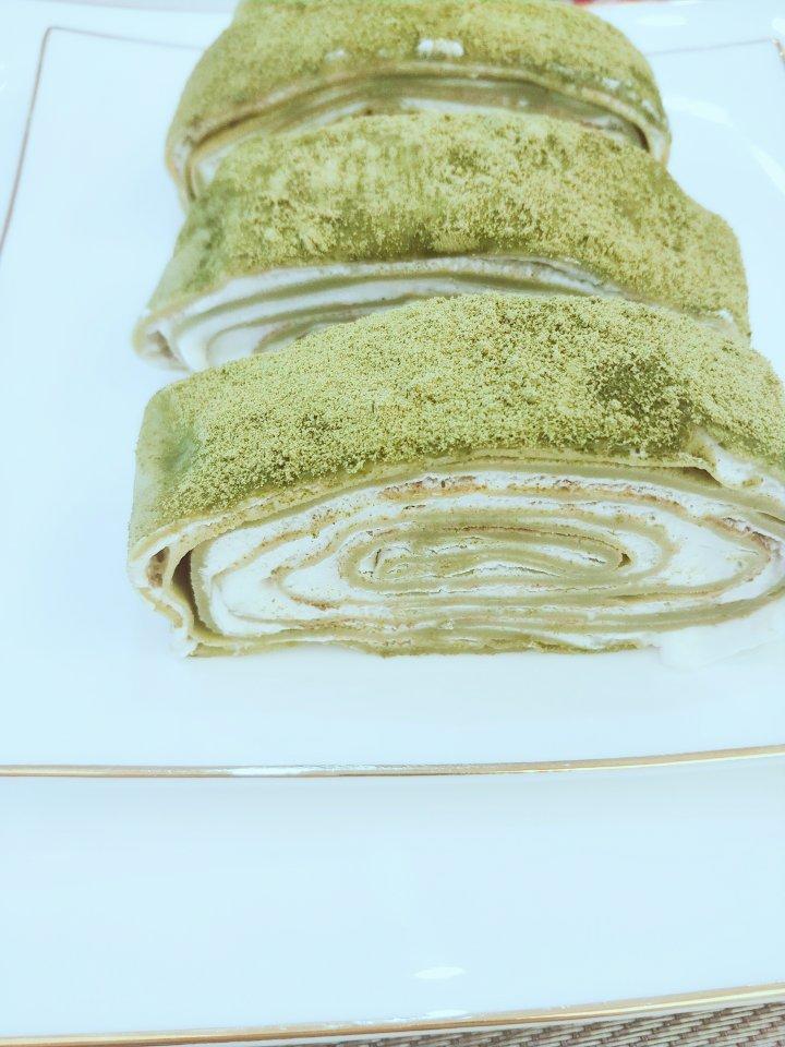 抹茶千层毛巾卷