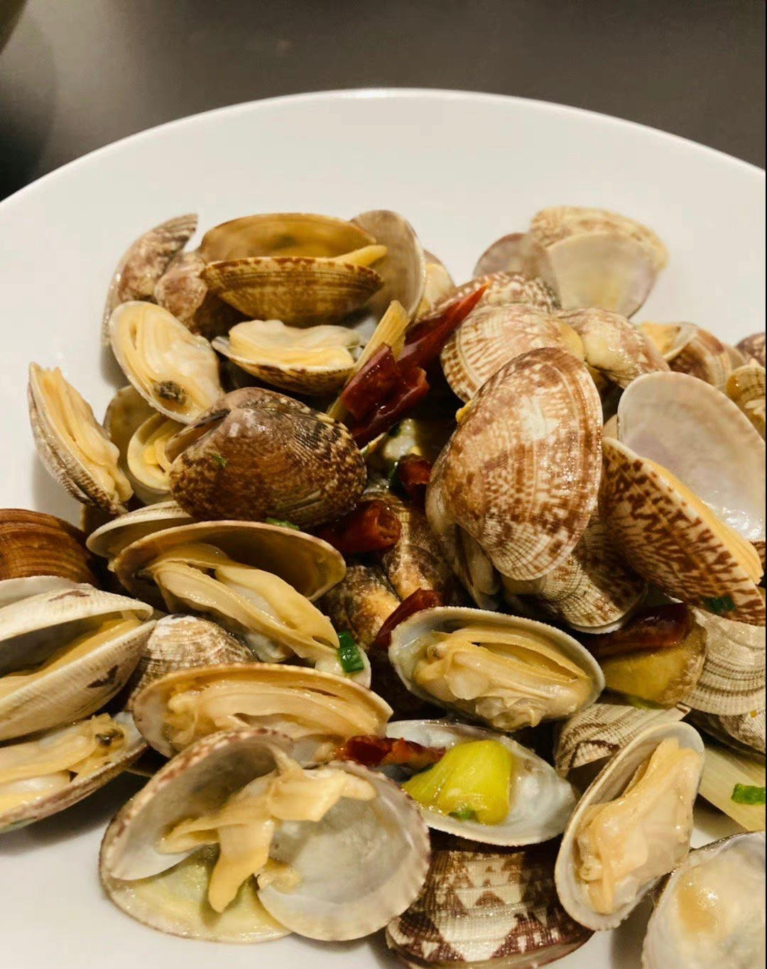 姜葱炒花甲∣深夜解馋好吃不胖