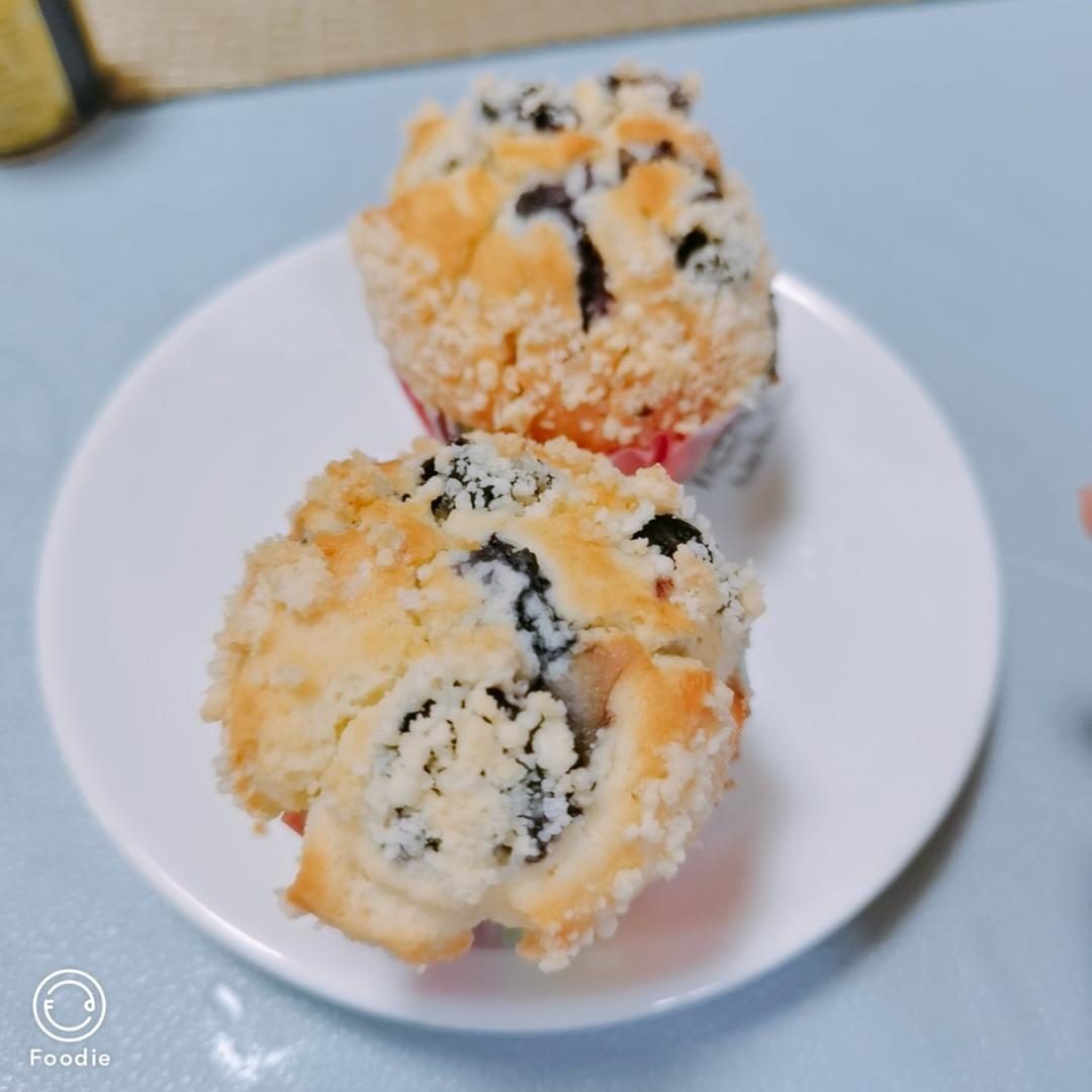 会爆浆的蓝莓玛芬蛋糕