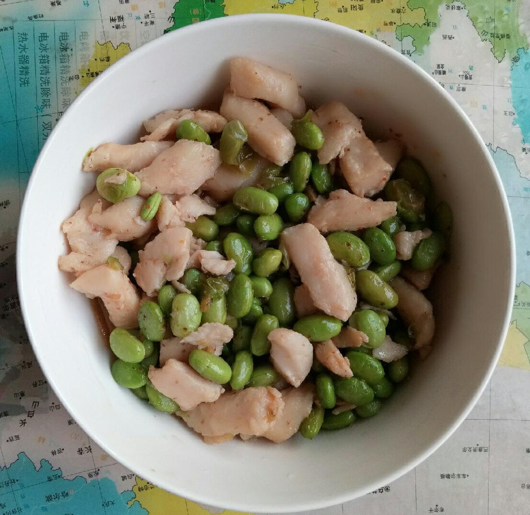 毛豆鸡丁