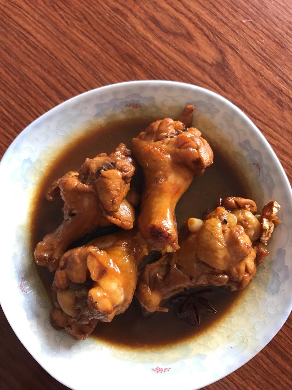 carolinelou做的速成红烧鸡腿