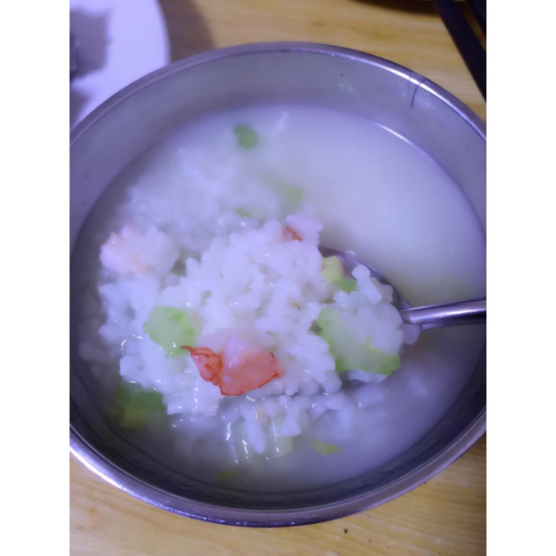 鲜虾香芹粥