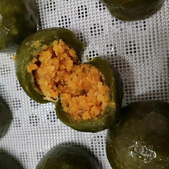 《Tinrry+》咸蛋黄肉松青团+红豆沙青团