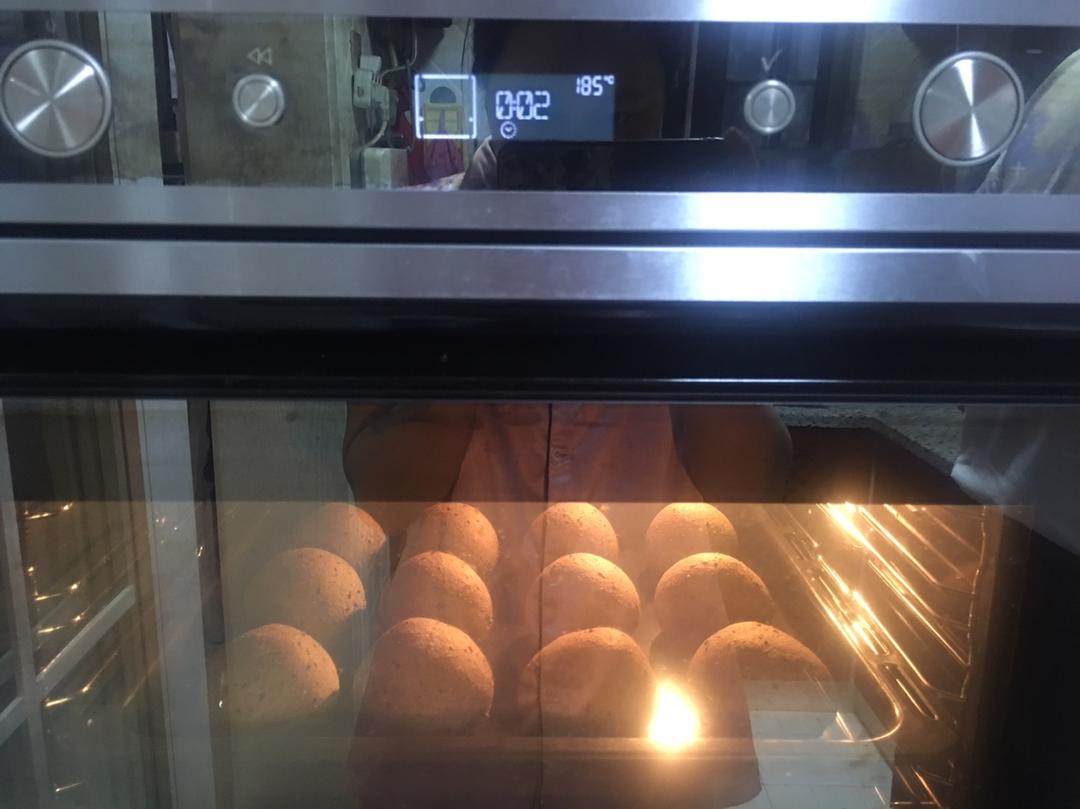 黑芝麻全麦餐包 100%纯全麦