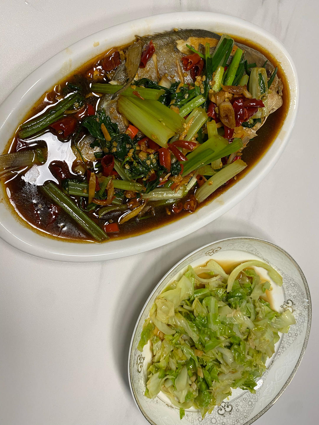 红烧金鲳鱼