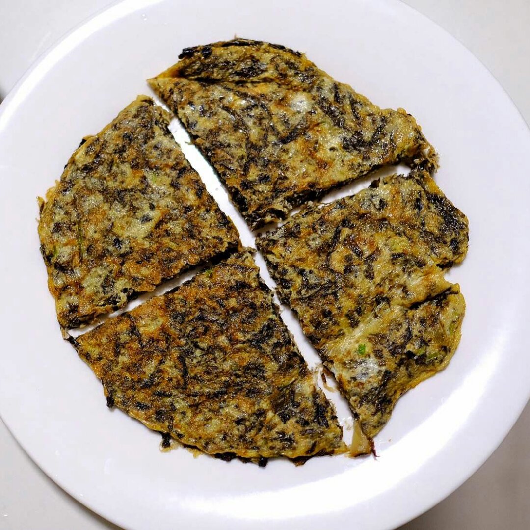 紫菜煎蛋饼