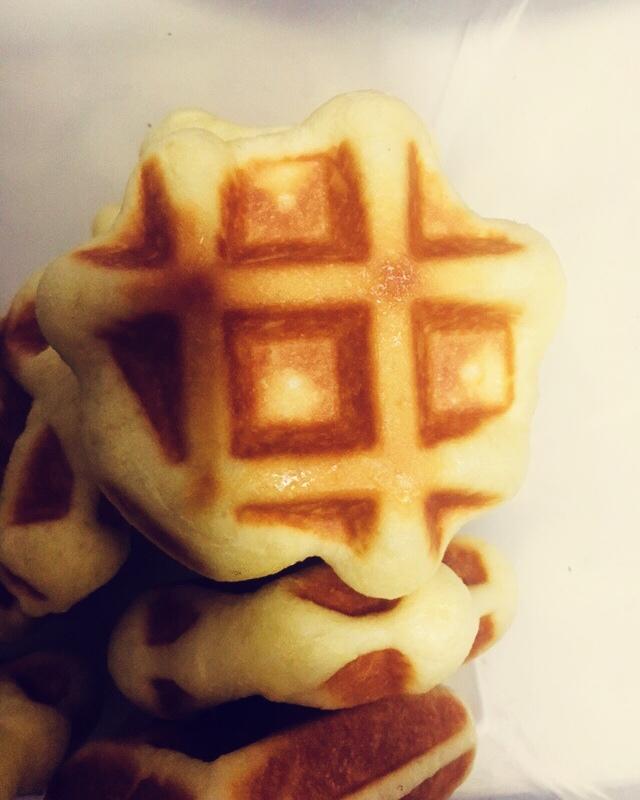 紫薯香芋华夫饼