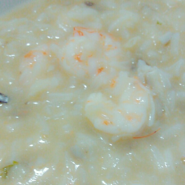 蘑菇鲜虾粥