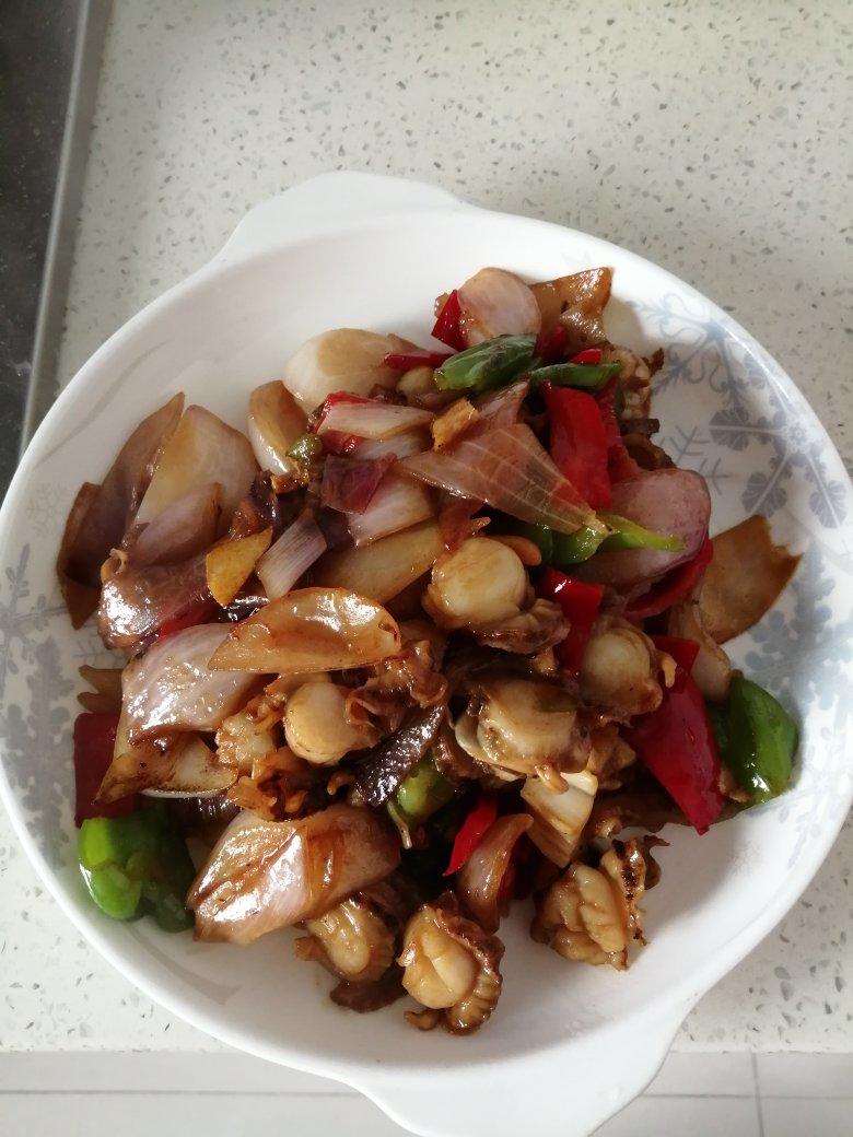 家常小炒扇贝肉