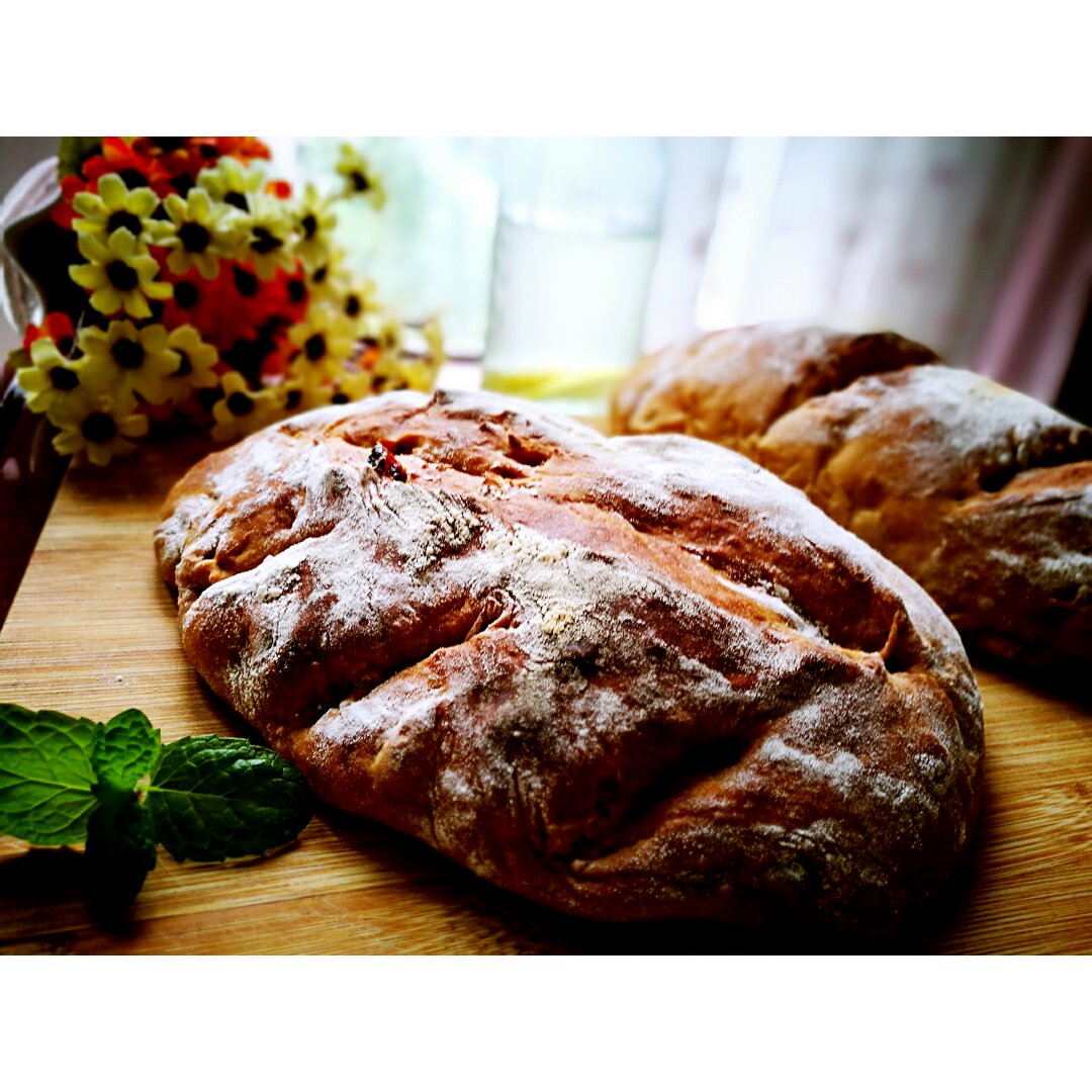 蔓越莓坚果软欧包