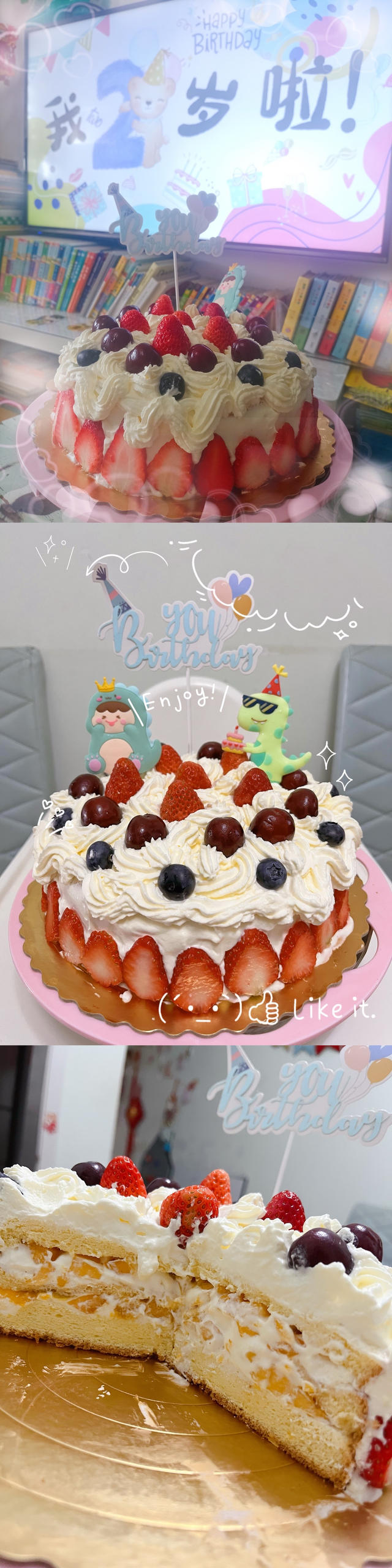 超级简单的味多美同款生日蛋糕（6寸），新手也能高度还原