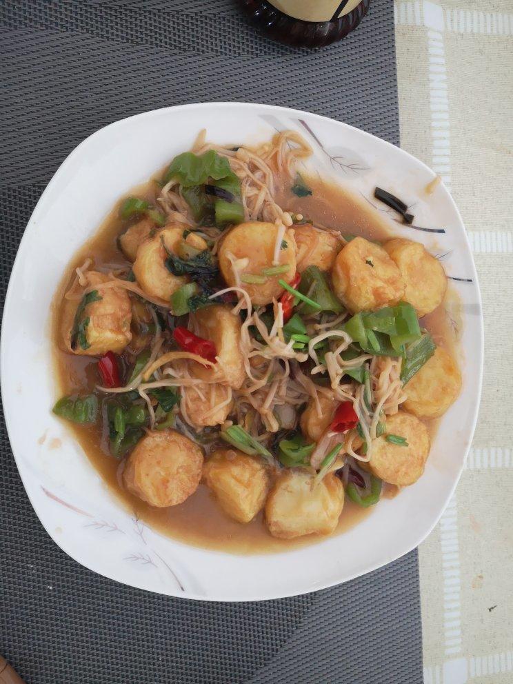 超级下饭菜--金针菇日本豆腐