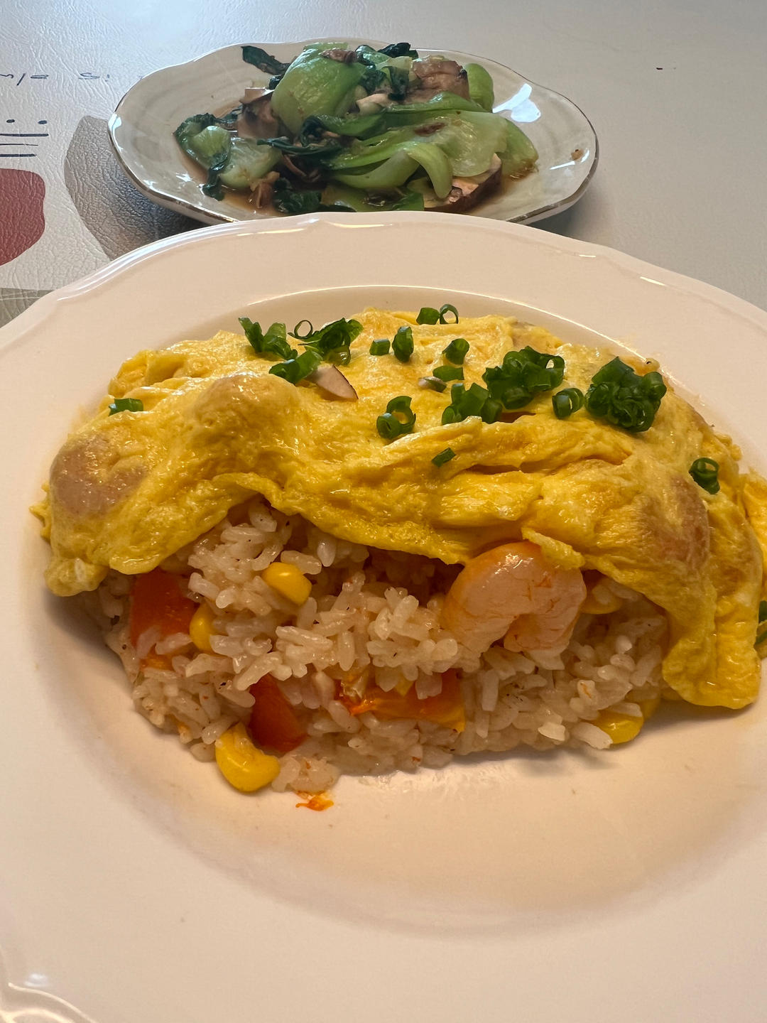 港式茶餐厅滑蛋虾仁饭