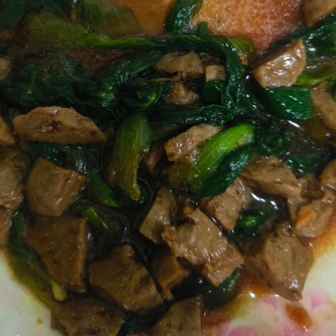 蚝油火腿油菜