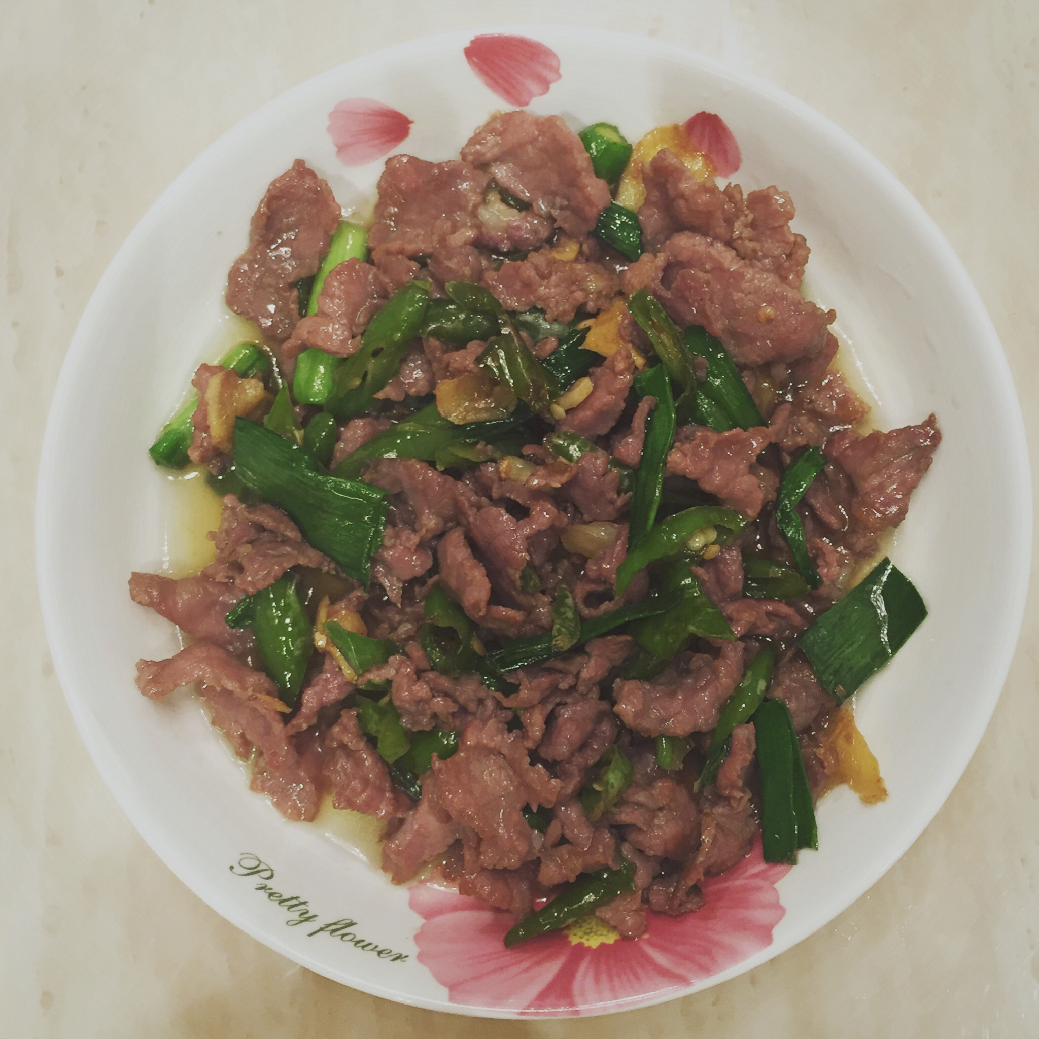 爆炒尖椒牛肉