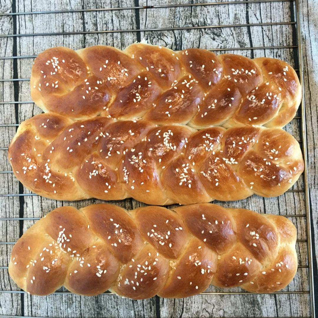 酸奶辫子面包（一次发酵）