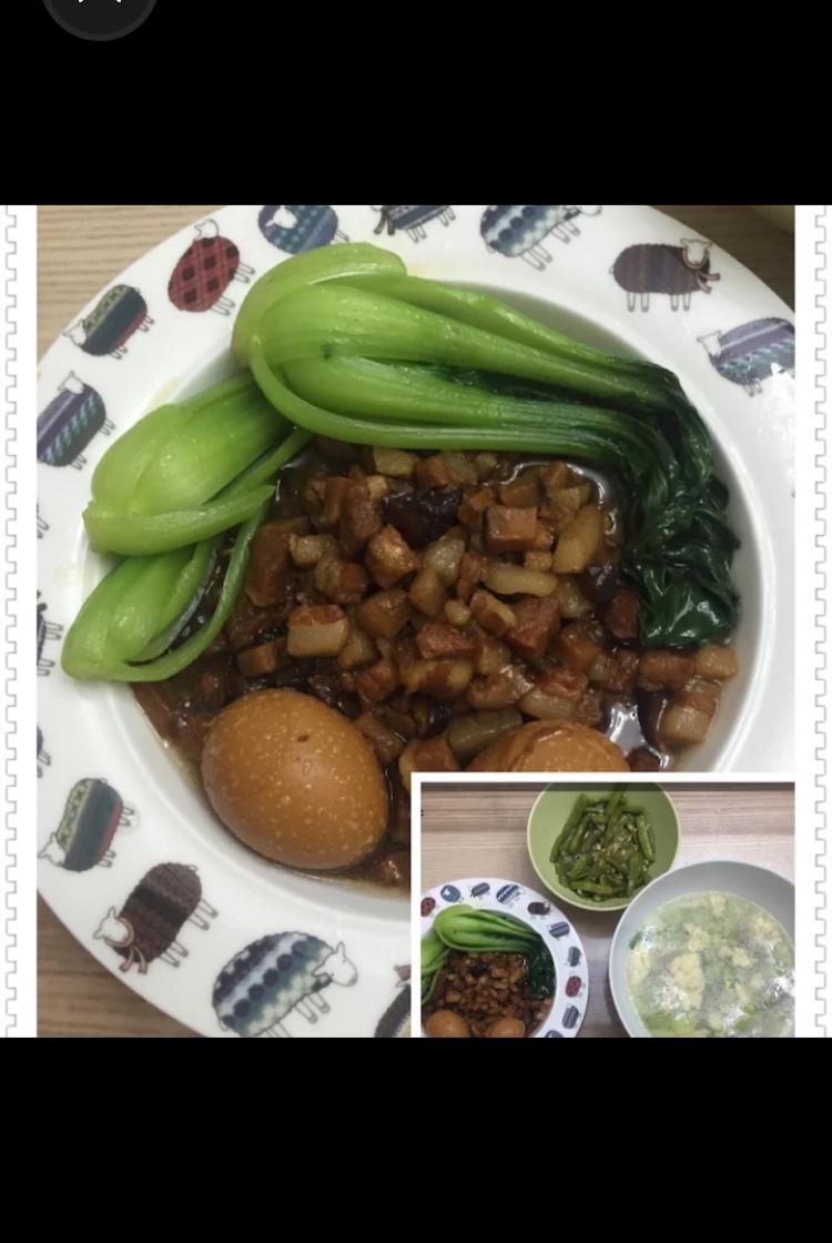 洋葱酥卤肉饭