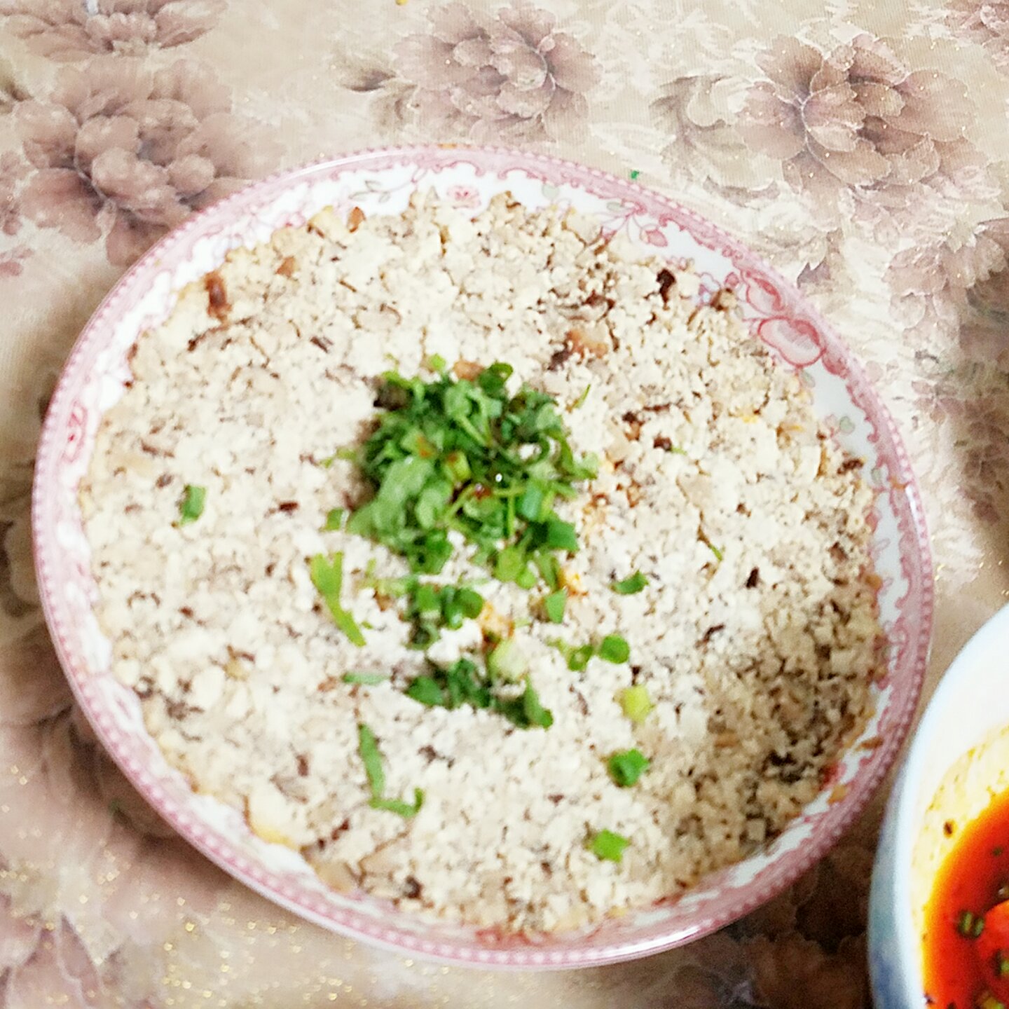 蒸豆腐饼