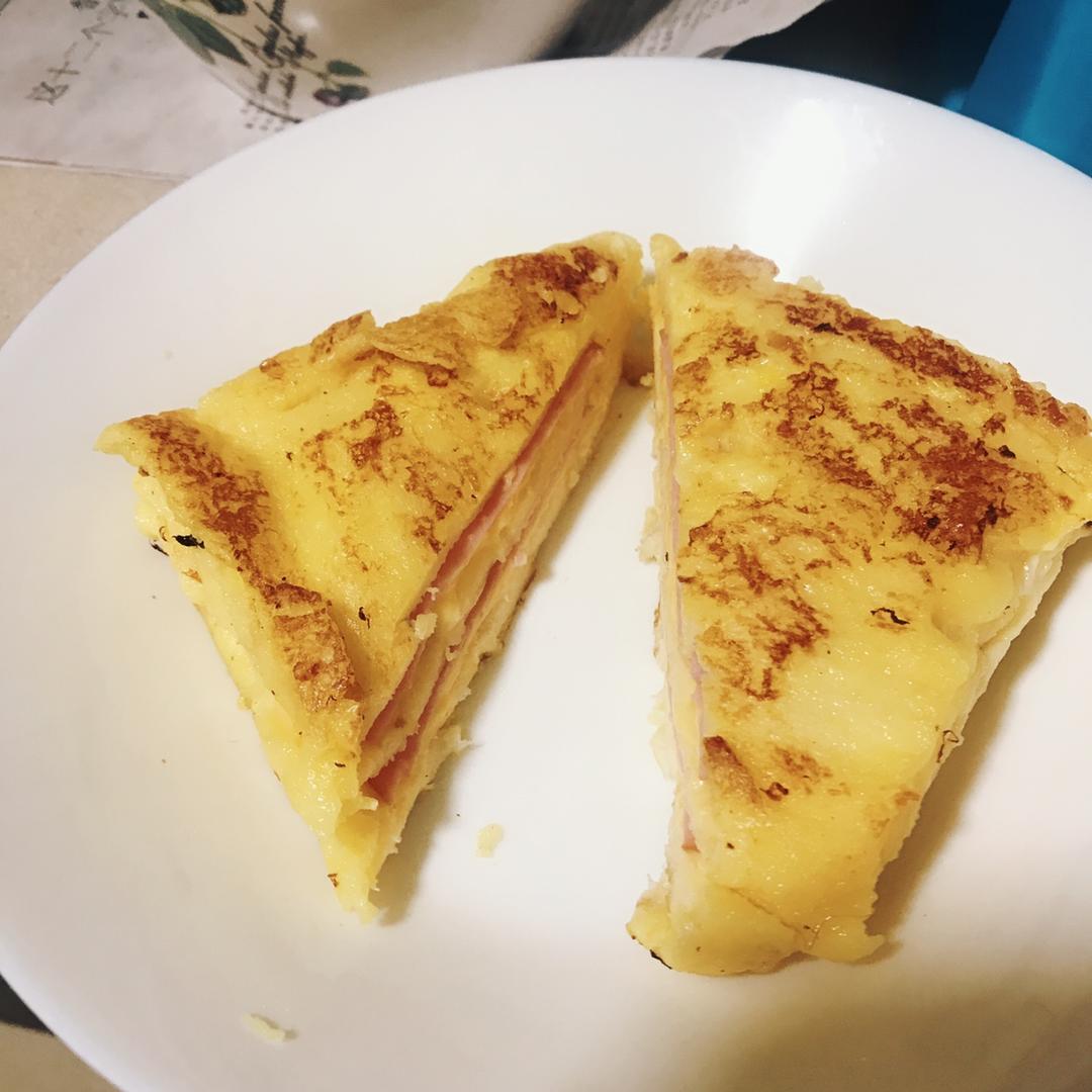 十分钟快手早餐【港式火腿西多士】