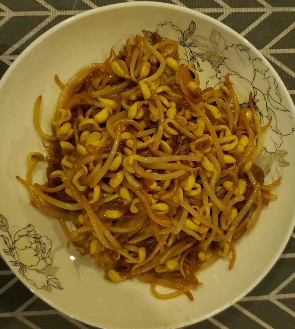 黄豆芽炒粉丝