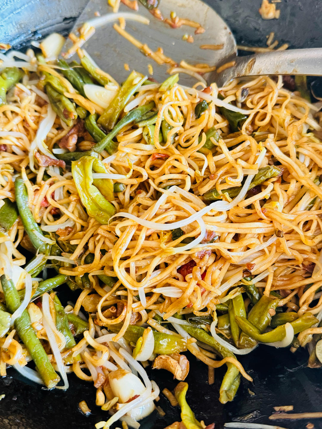 地道老北京扁豆焖面 豆角焖面 太好吃小心吃撑哦