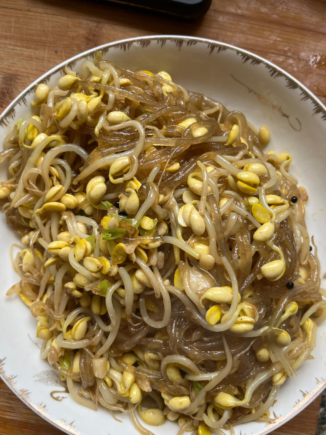黄豆芽炒粉条