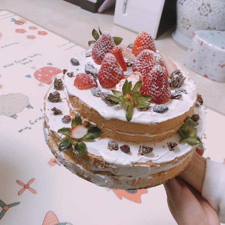 圣诞“裸蛋糕”