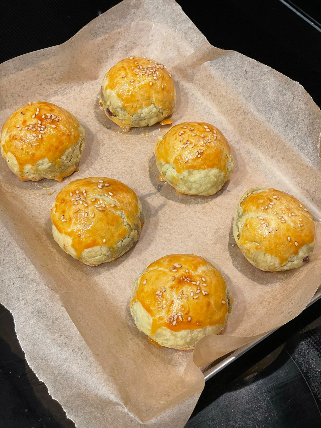 懒人简单的蛋黄酥（蛋挞皮版）