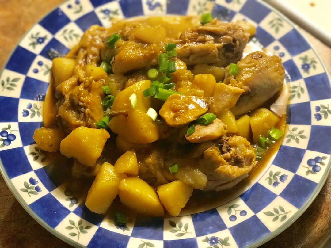 土豆焖鸡腿