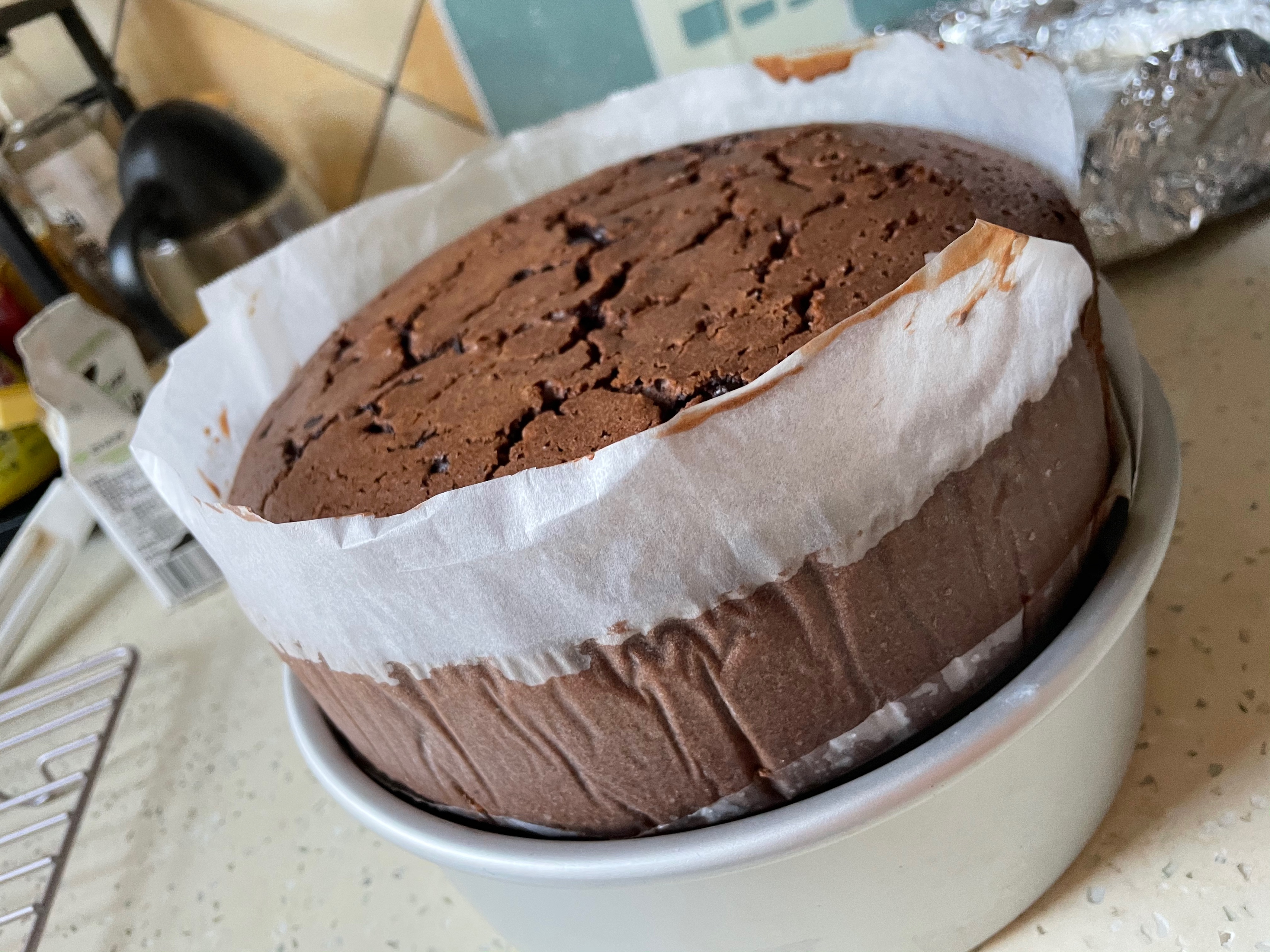 松下蒸烤箱- 巧克力芝士蛋糕 适合新手绝不会失败的方子的做法 步骤25