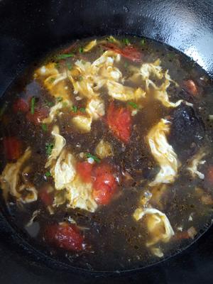 西红柿紫菜蛋汤的做法 步骤3