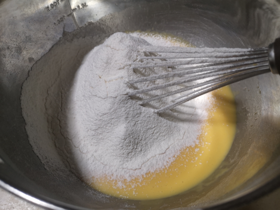 柠檬蛋糕卷｜风炉两层同烤的做法 步骤4