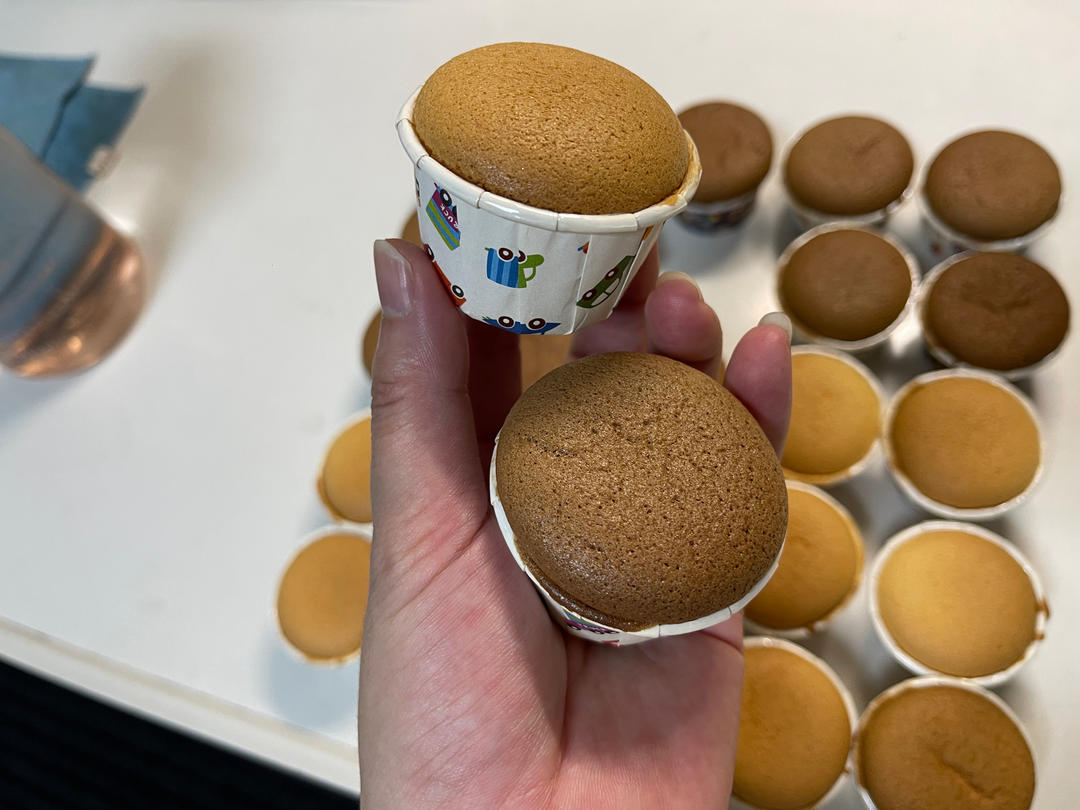 《Tinrry+》香草/抹茶/可可迷你戚风杯子小蛋糕，不用烫面也能湿润哦~