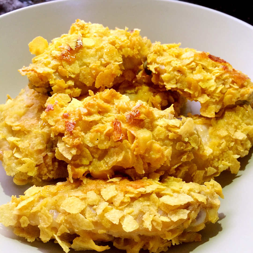 玉米片的妙用—香酥烤翅
