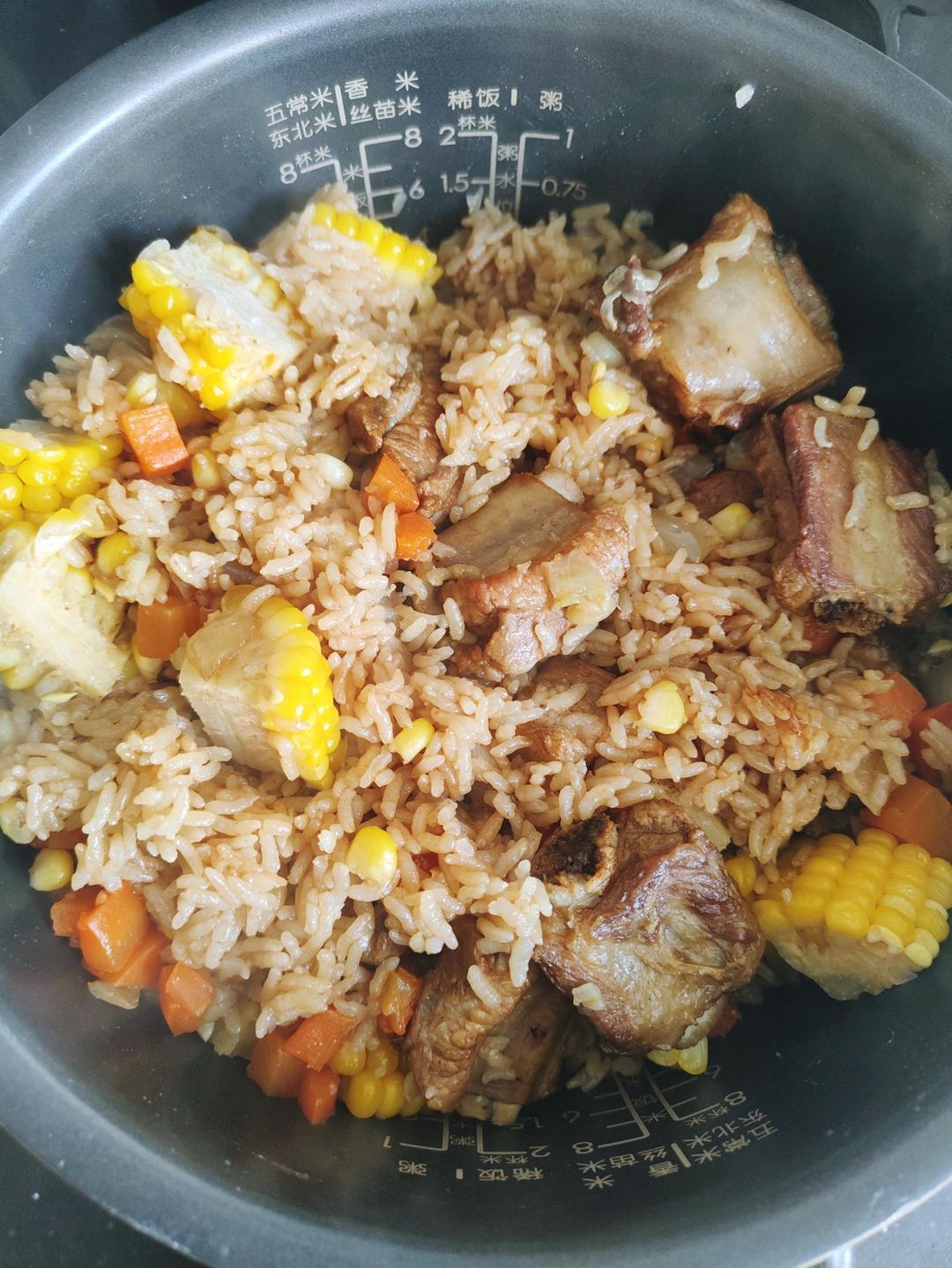电饭锅版排骨焖饭