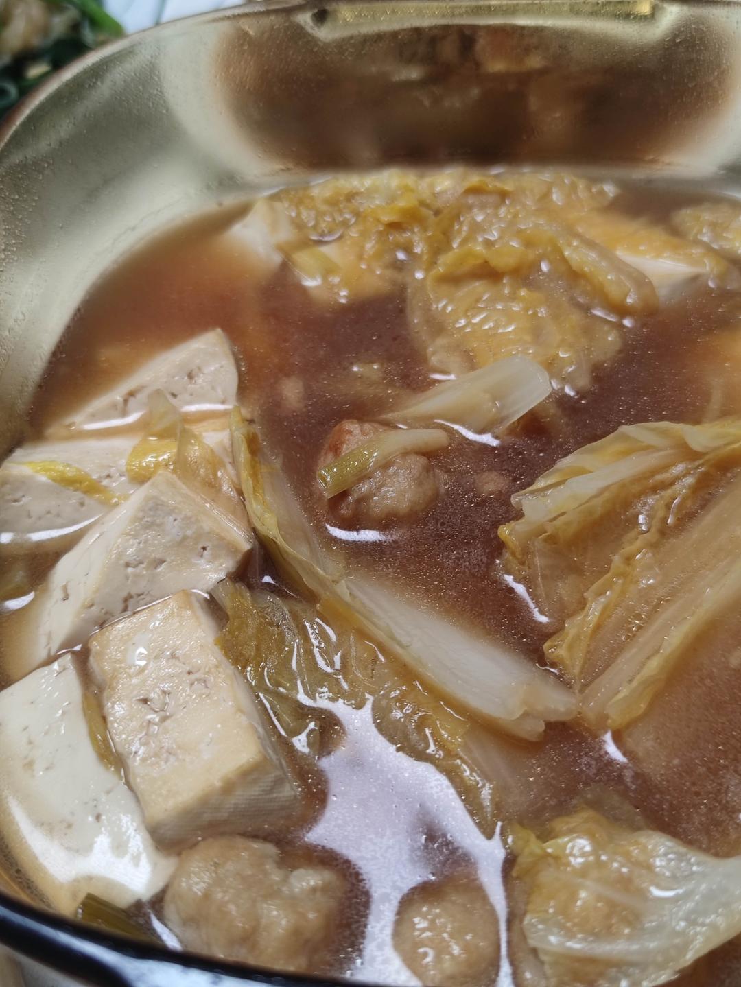 冬季最爱的家常菜！大白菜炖大豆腐或干豆腐