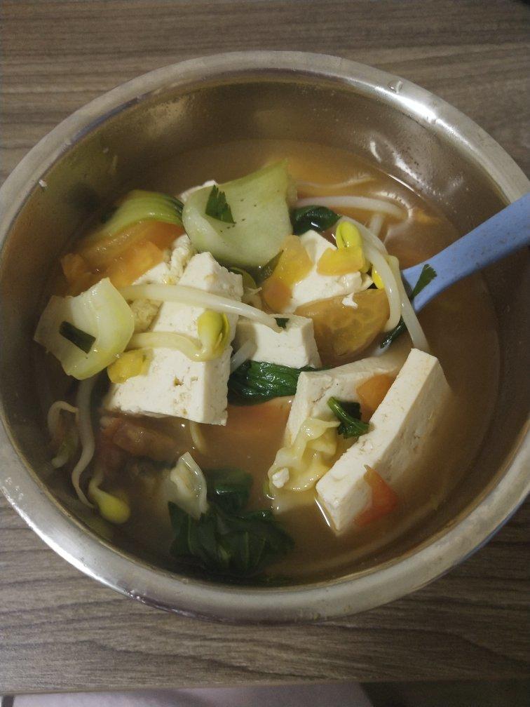 鲜掉牙的番茄豆腐鸡蛋汤🍅（低脂健康）