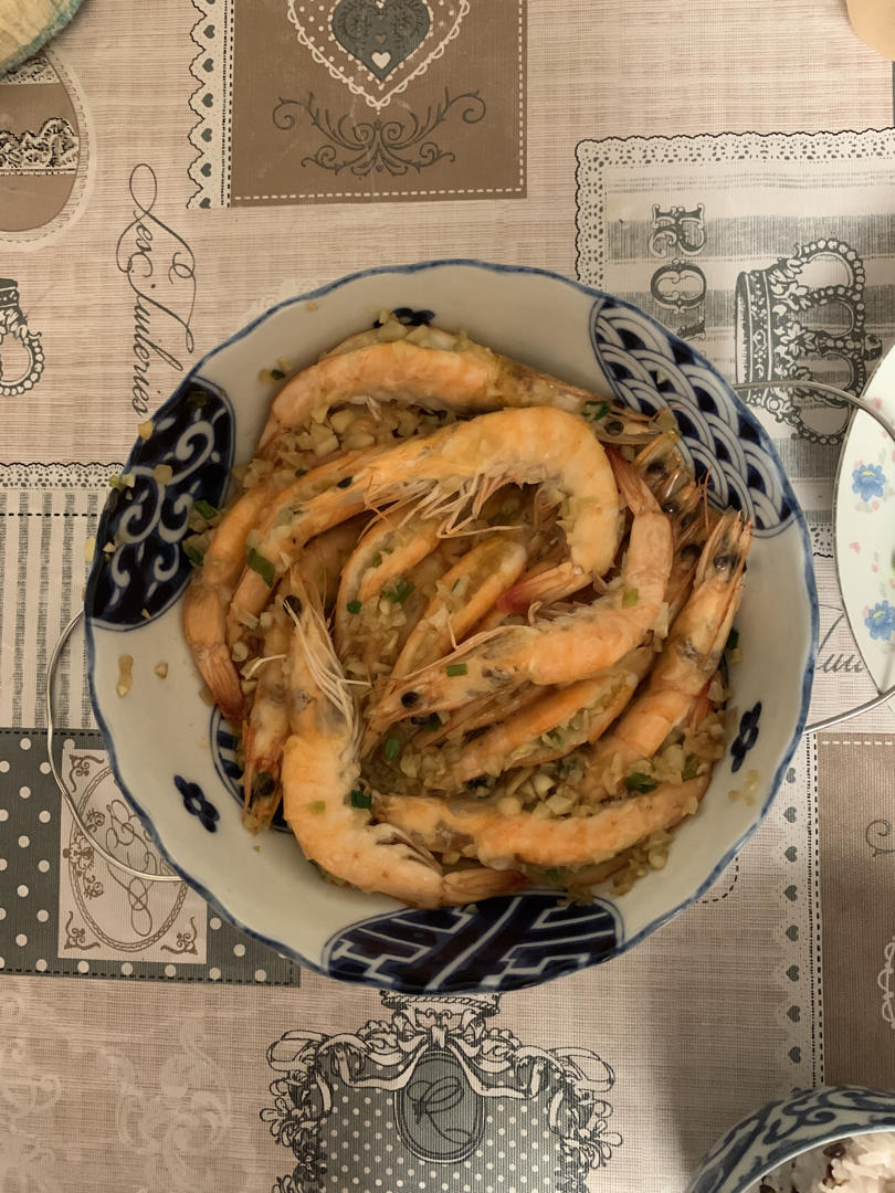 蒜蓉蒸虾