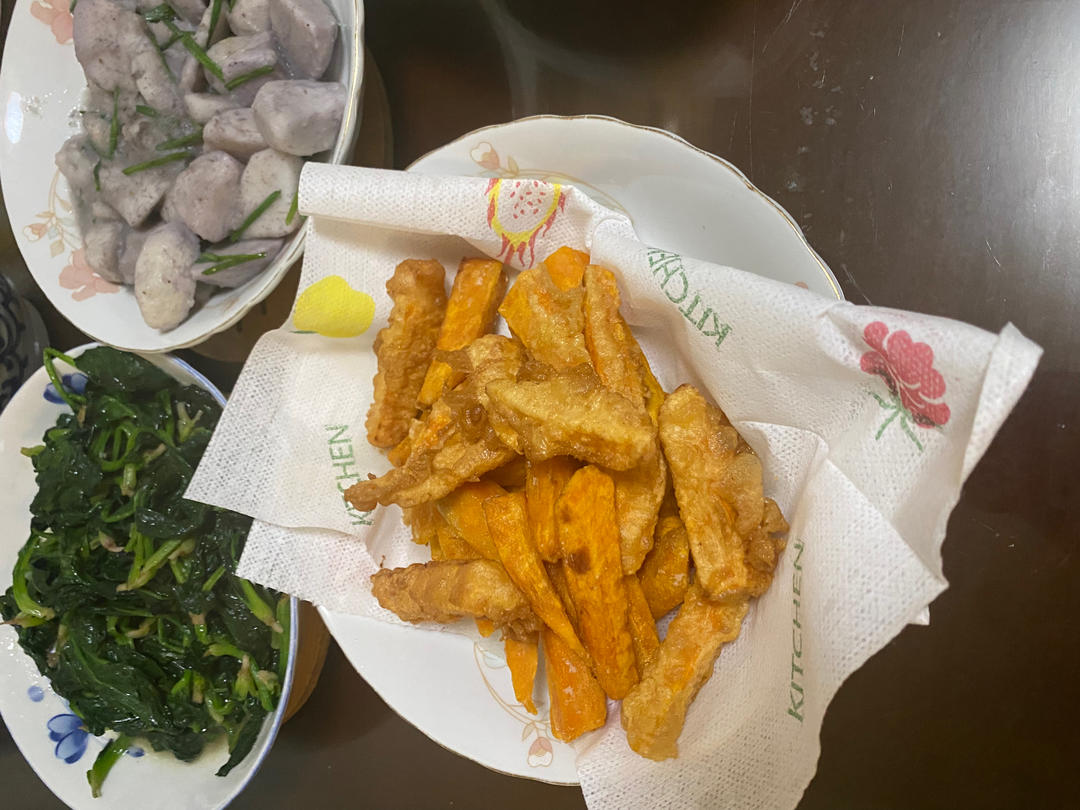 自制炸红薯条（比外边卖的更好吃）